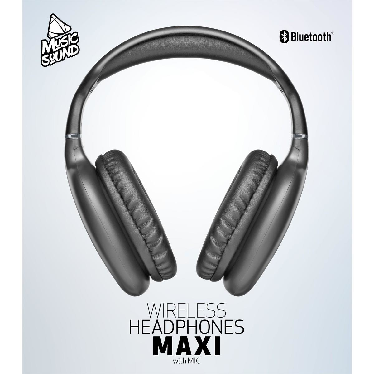 Music Sound Wireless Headphones Maxi Bluetooth 5.0 Maxi on-ear headphones: around-the-ear headphones with a modern design and optimal comfort which ensure a pow – image 4