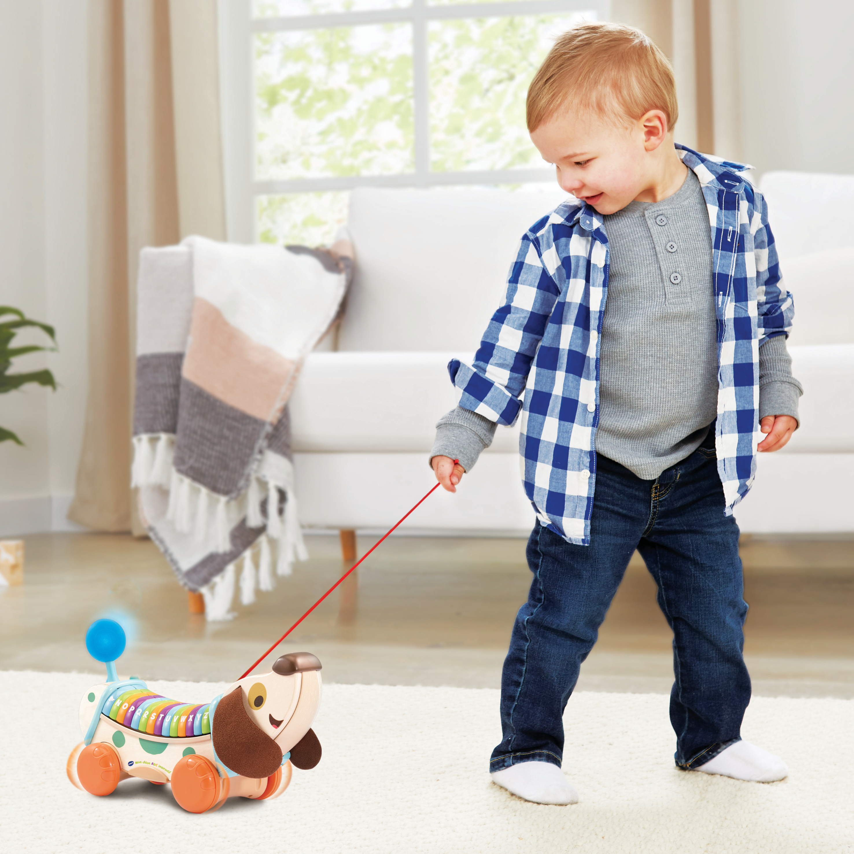 Resim VTech 80-615205 Çek Bırak Oyuncak Köpek 12-48 Ay Çok Renkli