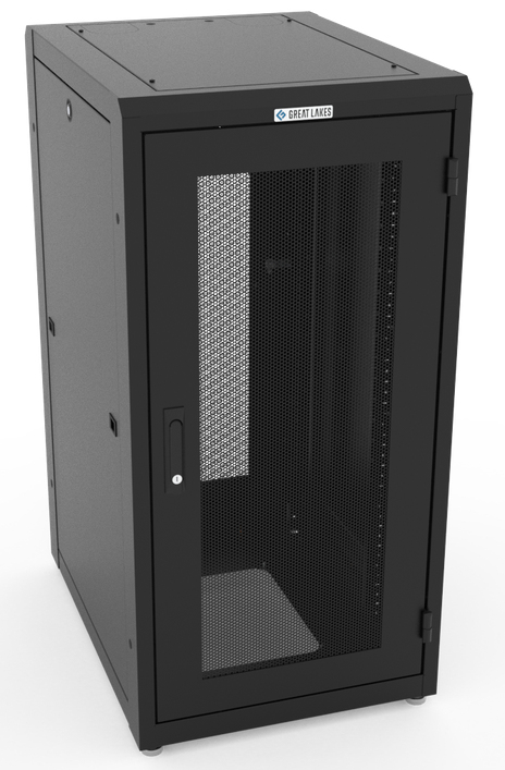 Vertiv GL480E-2432-B-SQM6P rack cabinet 24U Freestanding rack Black