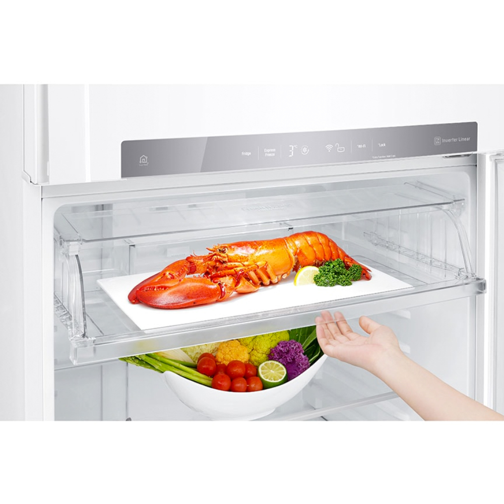 LG GN-H702HQHU fridge-freezer Freestanding – image 5
