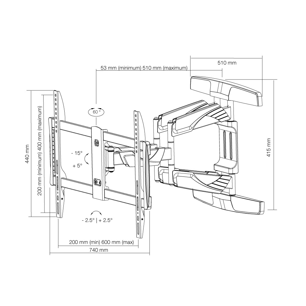 Neomounts Flat Screen Wall Mount – image 7