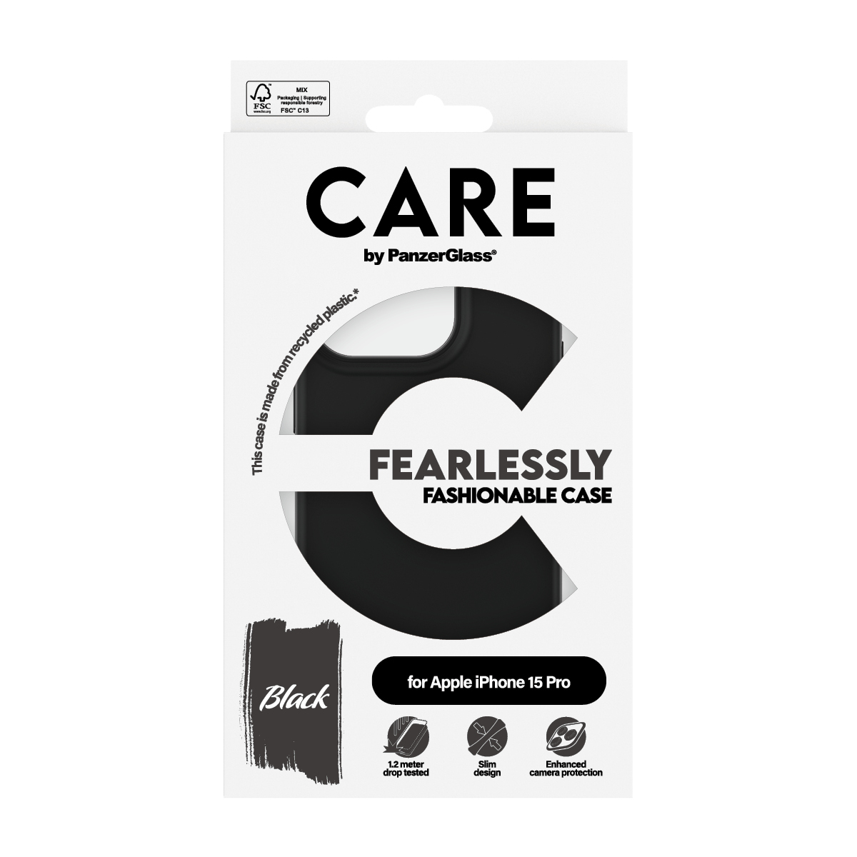 PanzerGlass CARE™ by PanzerGlass® Case Black iPhone 15 Pro | Bulk – image 3
