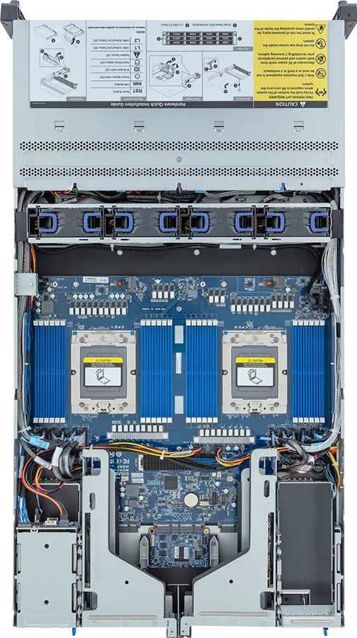GIGABYTE R283-Z94-AAD2 LGA 6096 Rack (2U) Black, Steel – image 3