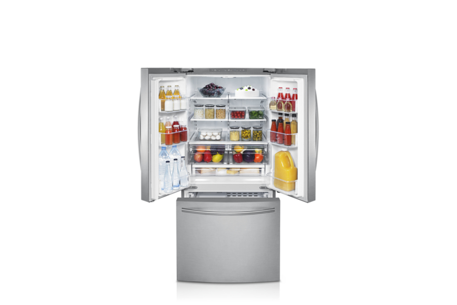 Samsung RF220NCTASR side-by-side refrigerator Freestanding – image 3