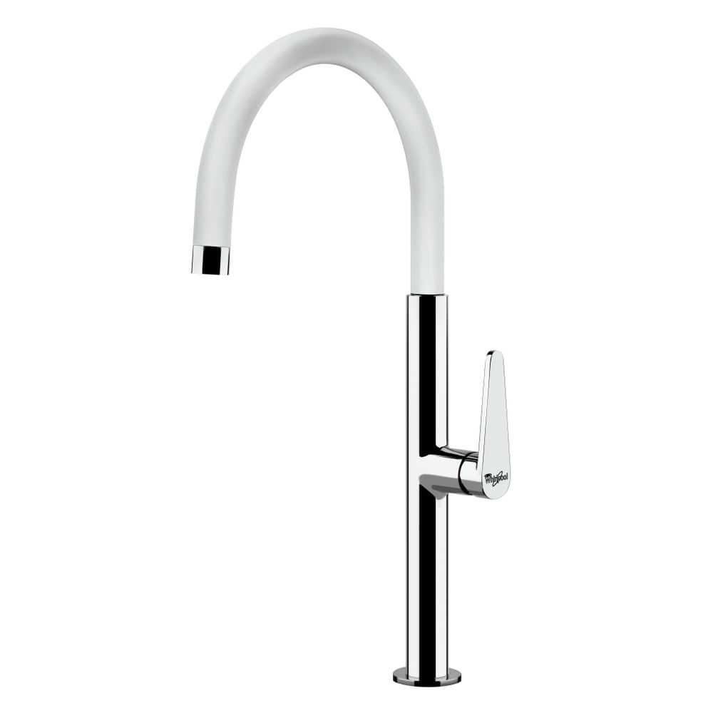 خلاط Whirlpool FAA 008 WH بمقبض واحد - كروم/نحاس أبيض