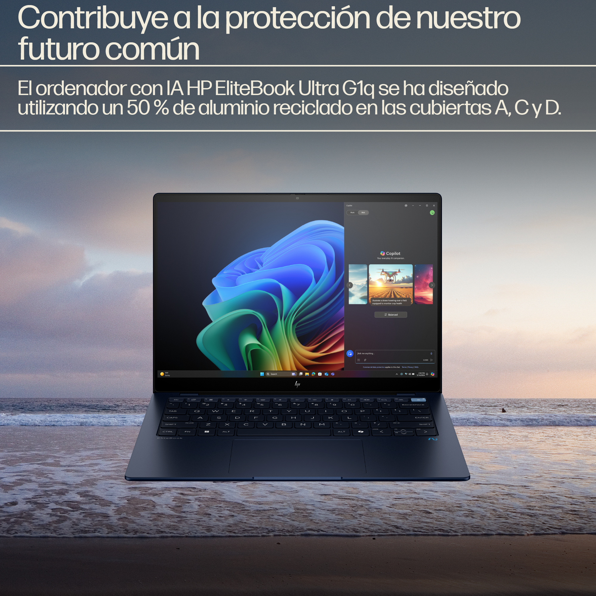Portátil Profesional HP EliteBook Ultra G1q 14" con IA - imagen 7