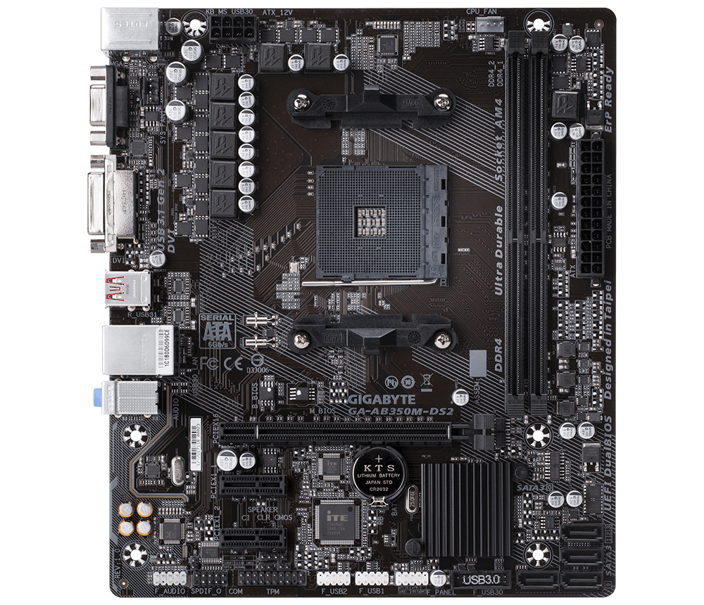 GIGABYTE GA-AB350M-DS2 motherboard AMD B350 Socket AM4 micro ATX – image 4