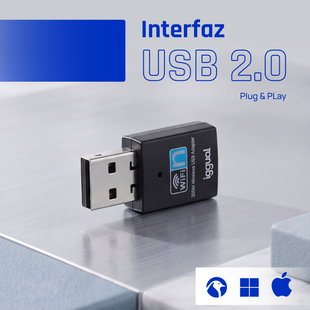 iggual IGG320488 network card WLAN 300 Mbit/s – image 4
