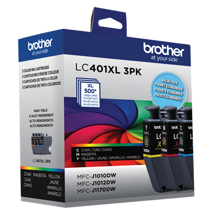 Brother LC401XL3PKS ink cartridge 1 pc(s) Original High (XL) Yield Cyan, Magenta, Yellow – image 6