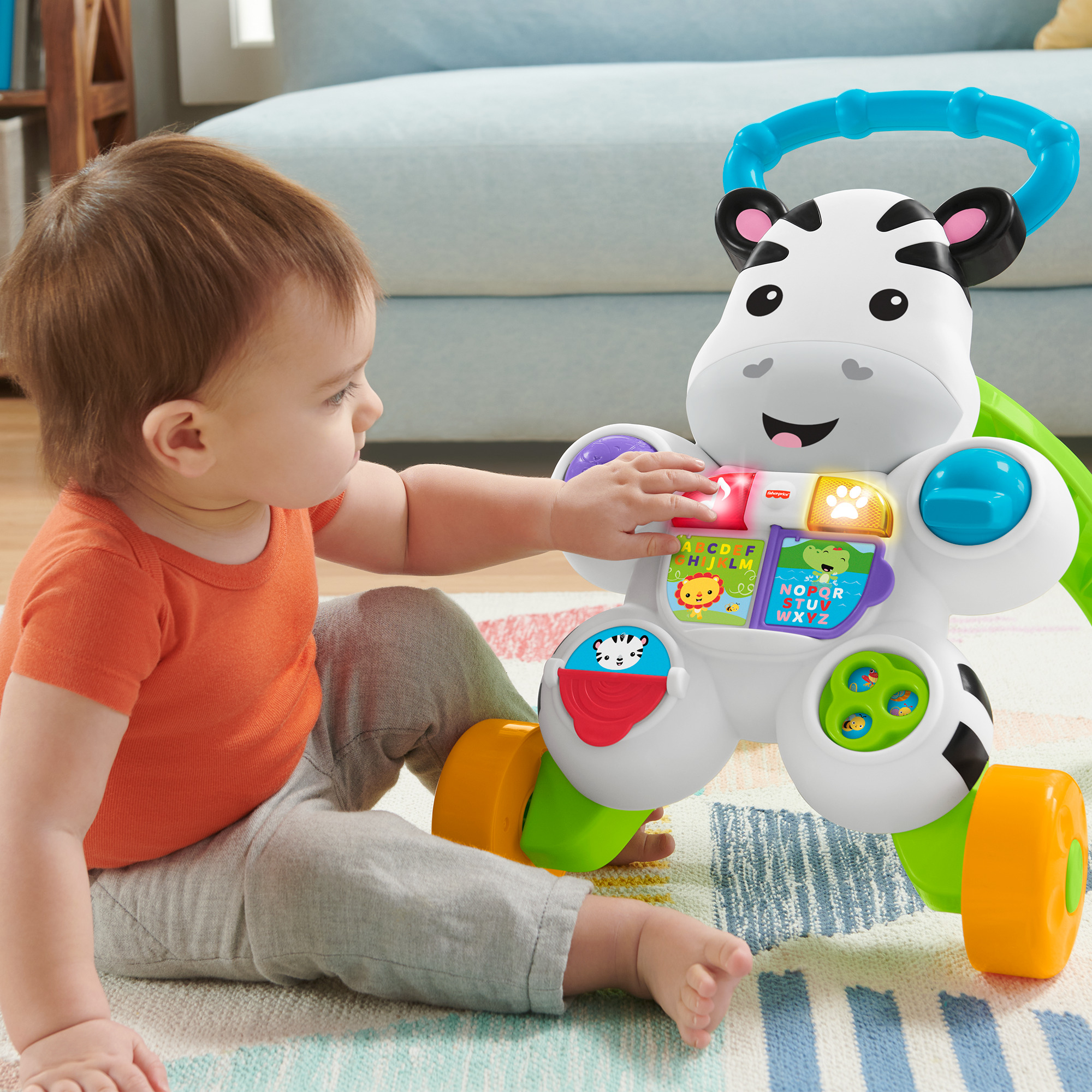 عکس Fisher-Price واکر آموزشی زبرا - نسخه فرانسوی