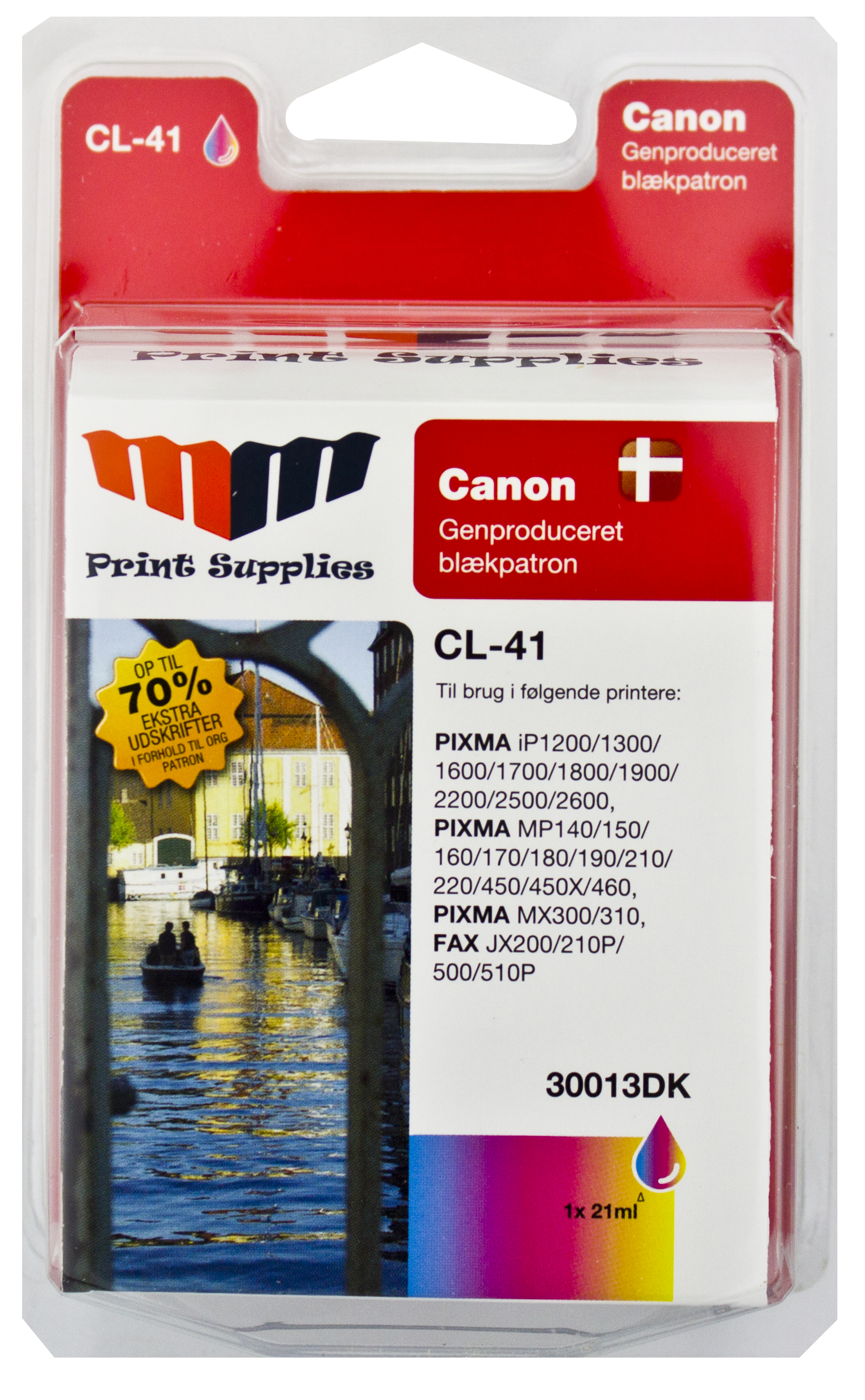 MM Color Inkjet Cartridge - Replaces Canon CL-41 (0617B001) - 40% Extra ink compared to OEM