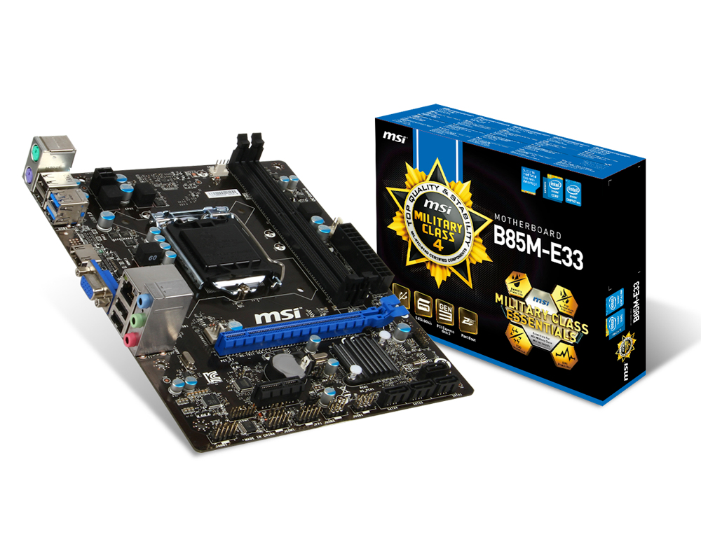 MSI B85M-E33 Intel® B85 LGA 1150 (Socket H3) micro ATX – image 5
