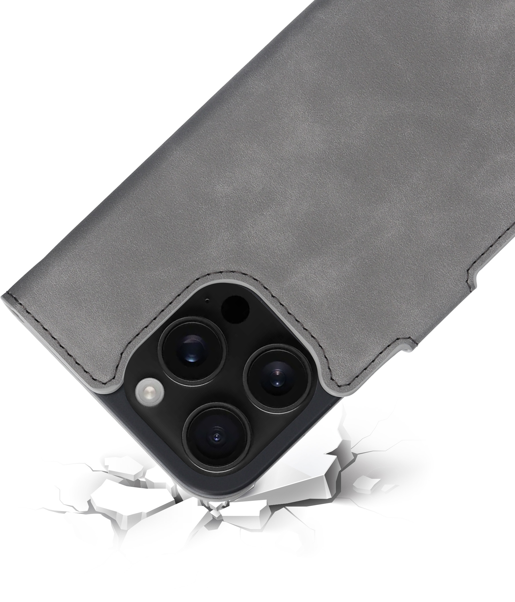 Mobiparts Classic Wallet Case Apple iPhone 16 Pro Granite Grey (MagSafe Compatible) – image 2