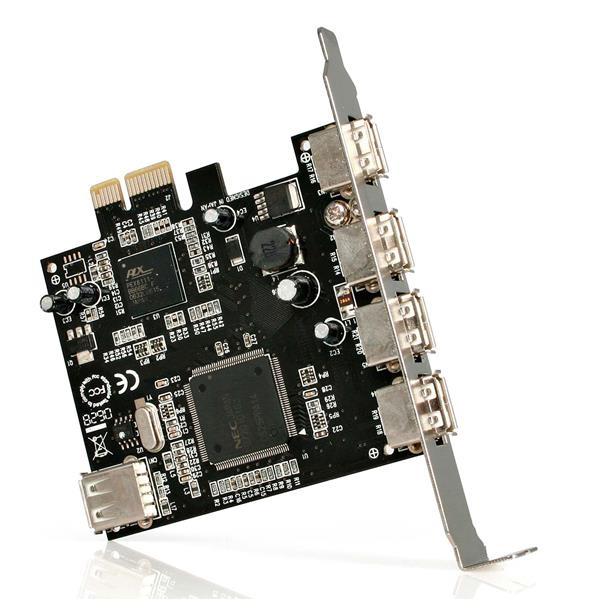 StarTech.com 5 Port PCI Express USB 2.0 Adapter Card – image 2