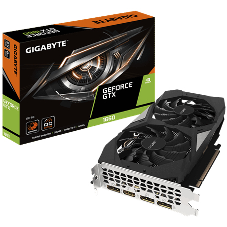 GIGABYTE GV-N1660OC-6GD graphics card NVIDIA GeForce GTX 1660 – image 1