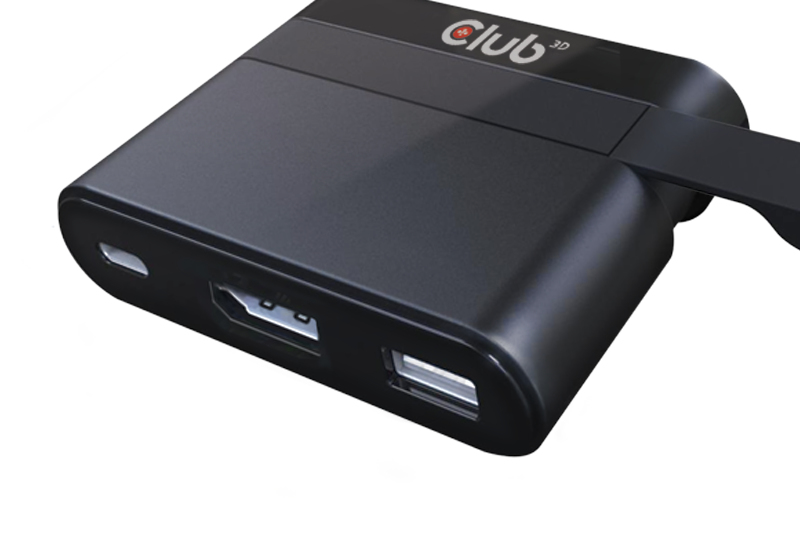 CLUB3D Mini Dock USB Type-C to Displayport1.2 + USB3.0 + USB Type C Charging – image 4