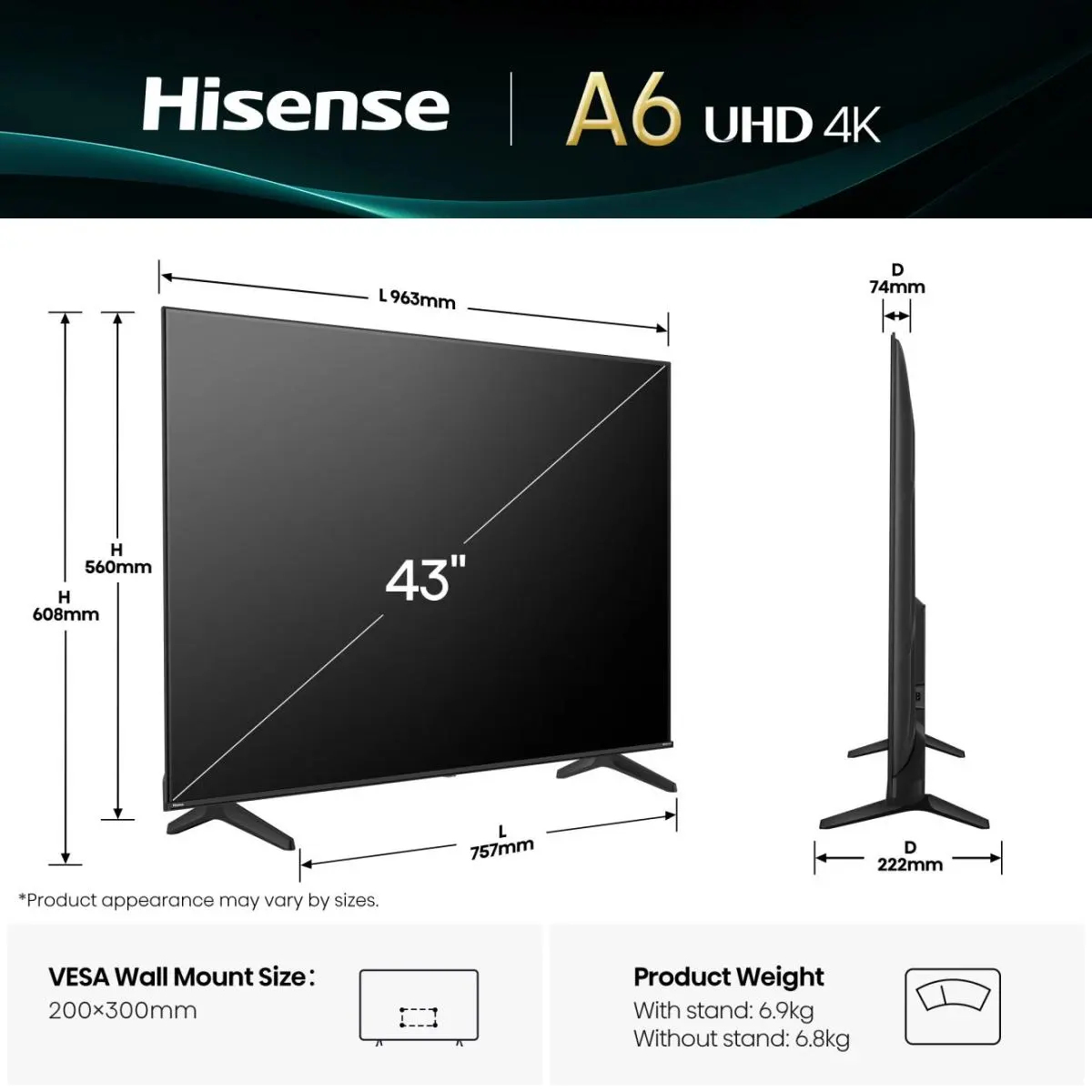 Hisense 43 '' A6Q | Smart TV UHD 4K 4K – image 4