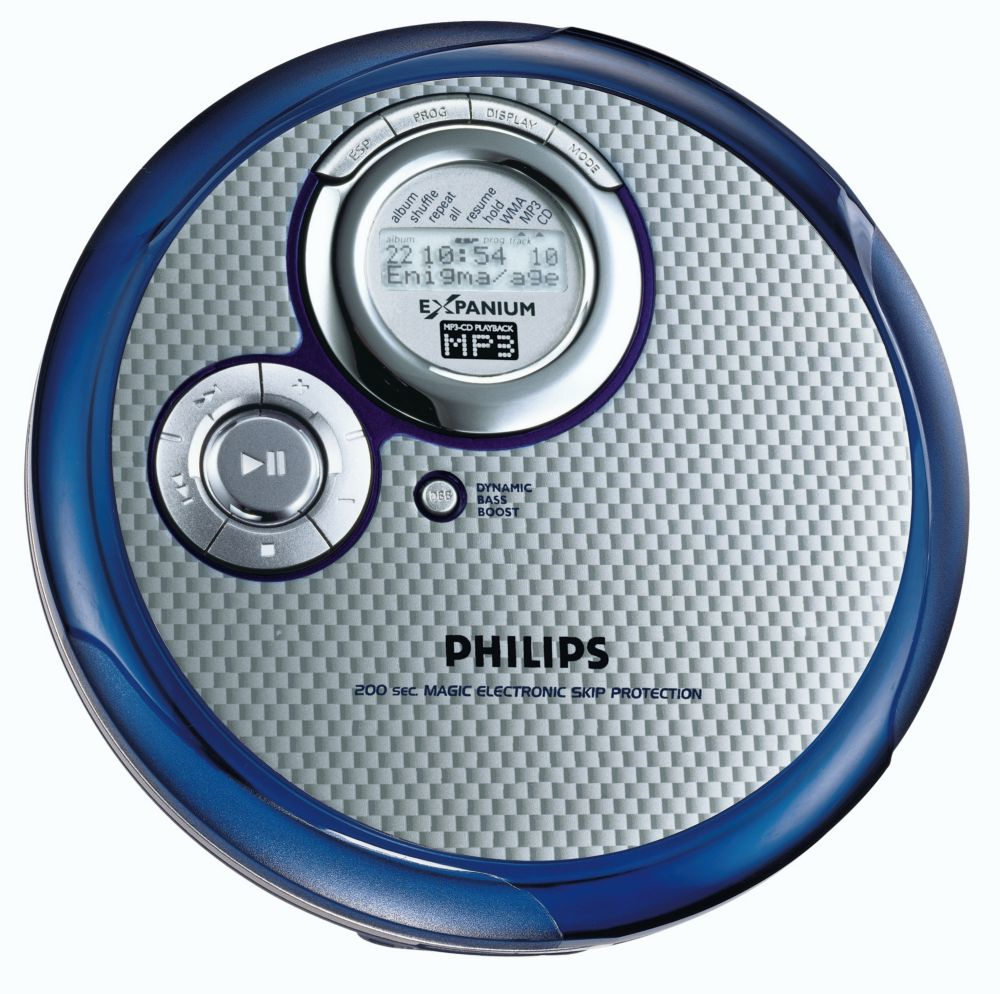 Philips EXP3361/00C CD player Blue, Silver Personal CD player
