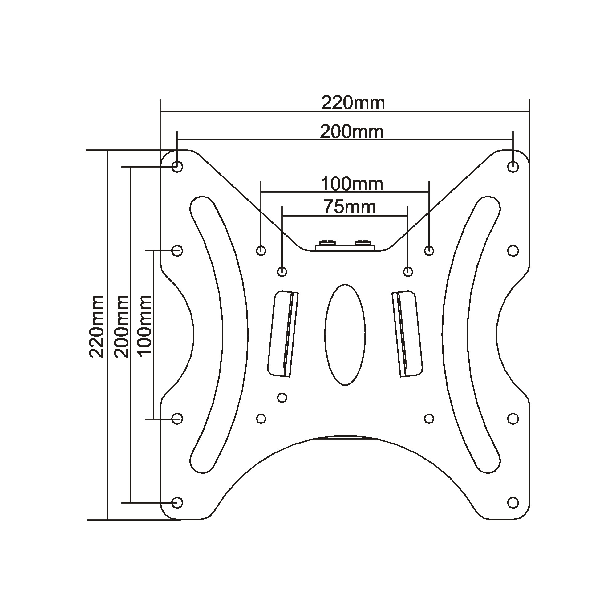 InLine Wall Bracket for TFT 58-107cm 23 – image 2