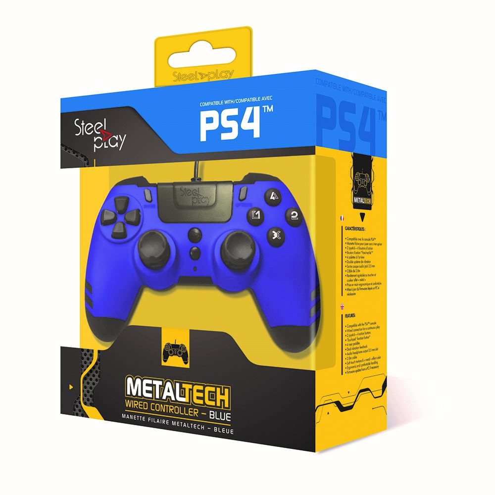 Steelplay Metaltech Black, Blue Gamepad Analogue / Digital PC, PlayStation 4, Playstation 3 – image 2
