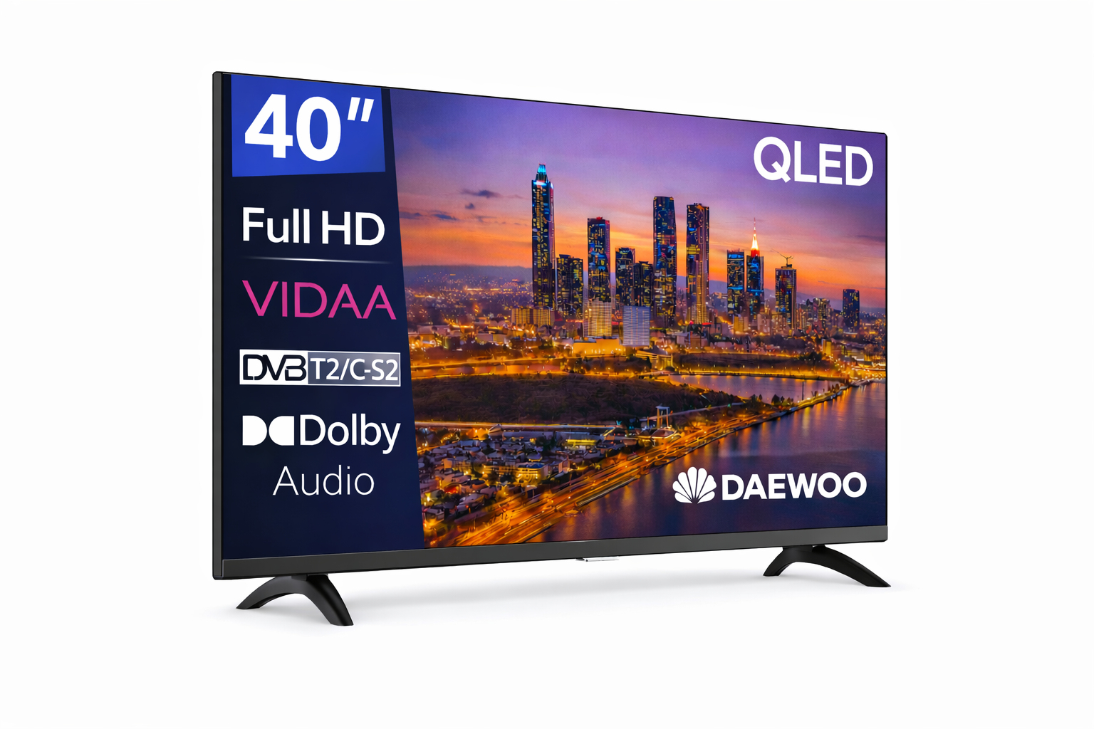 Daewoo 40VB56FQ TV 101.6 cm (40") Full HD Smart TV Wi-Fi Black – image 1