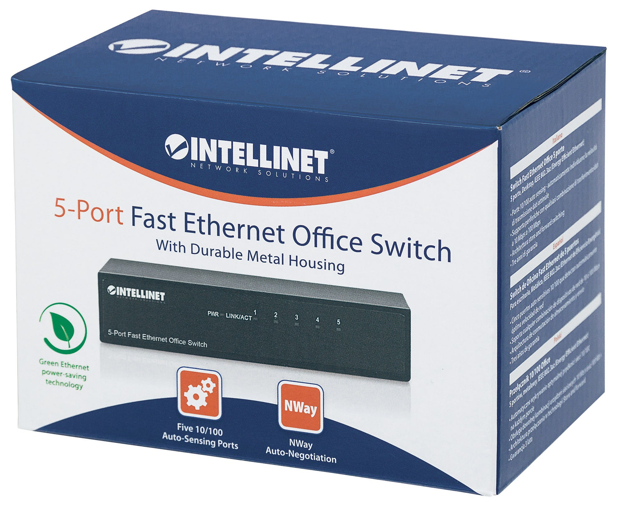 Intellinet 5-Port Fast Ethernet Office Switch – image 7