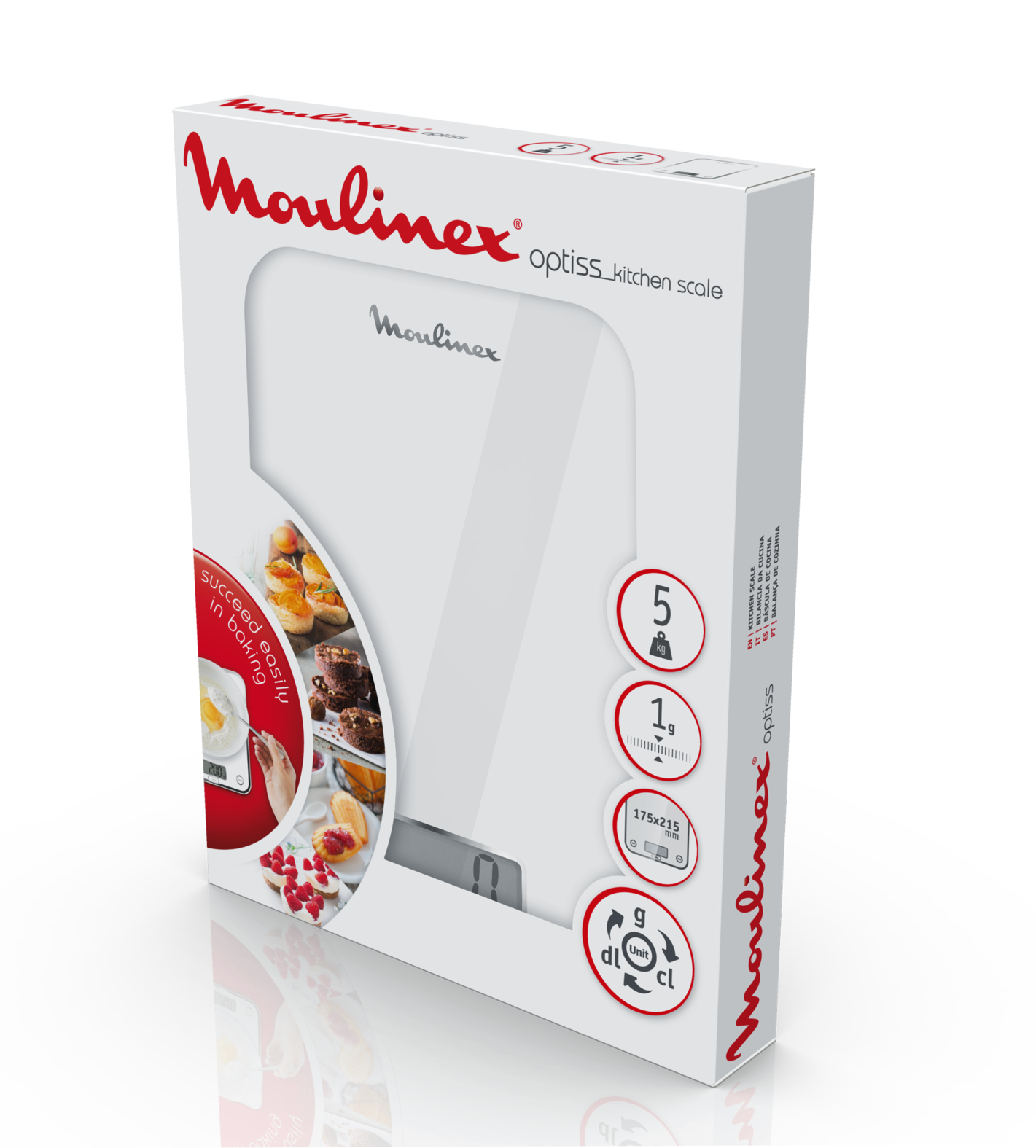 Moulinex BN5000 White Rectangle Electronic kitchen scale – image 5