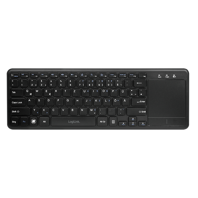 LogiLink ID0188 keyboard Home RF Wireless QWERTZ Black – image 2