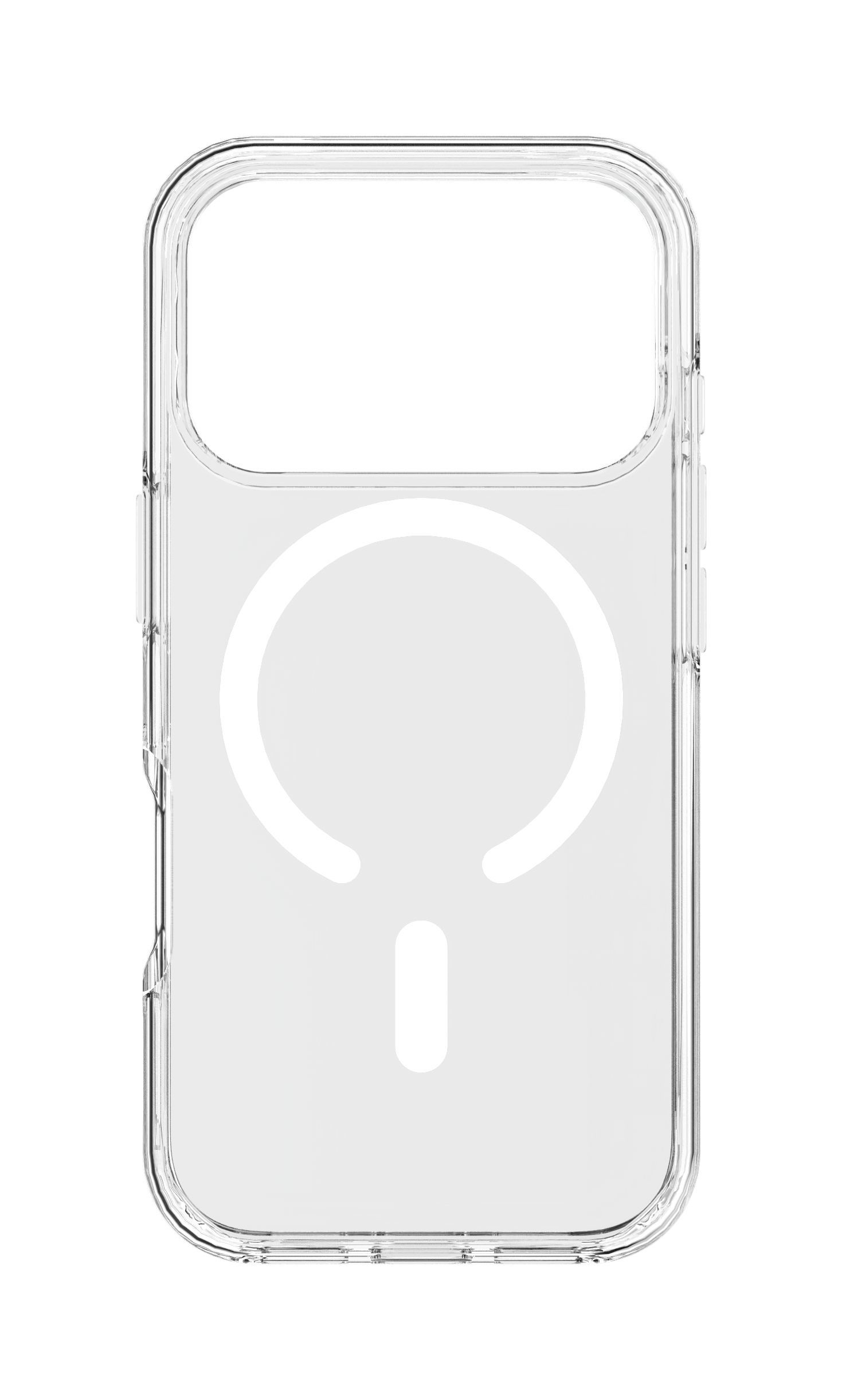 Funda móvil - CellularLine GLOSS MAG, Para iPhone 17 Pro Max, Compatible con MagSafe, Ultrarresistente y certificación MilitaryTest, Transparente
