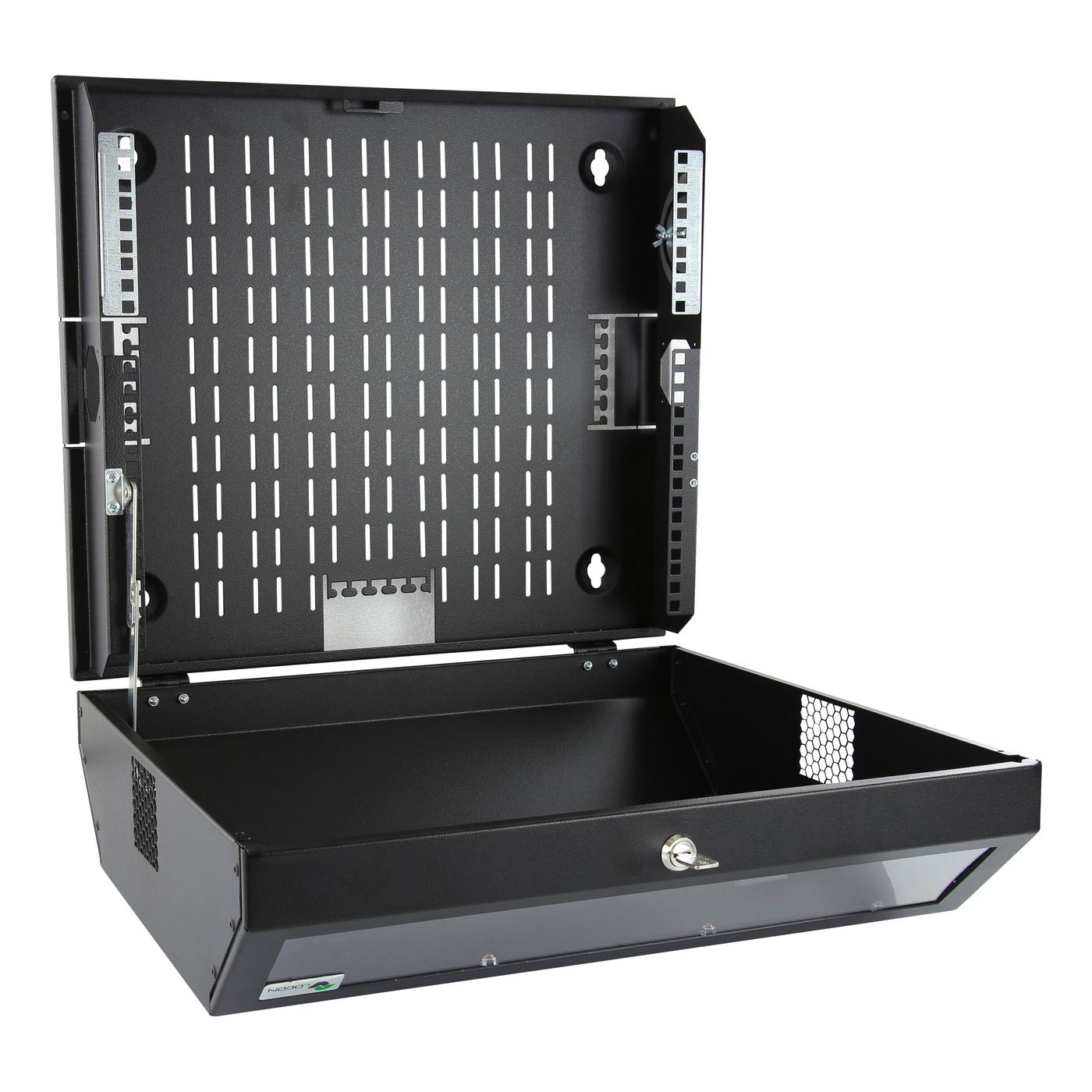 Lanview RWSLMBL rack cabinet 8U Wall mounted rack Black – image 3