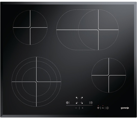 Gorenje ECT680AC hob Black Built-in Ceramic hob 4 zone(s)