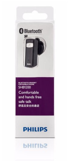 Philips SHB1200/37 headphones/headset Wireless In-ear Bluetooth Black