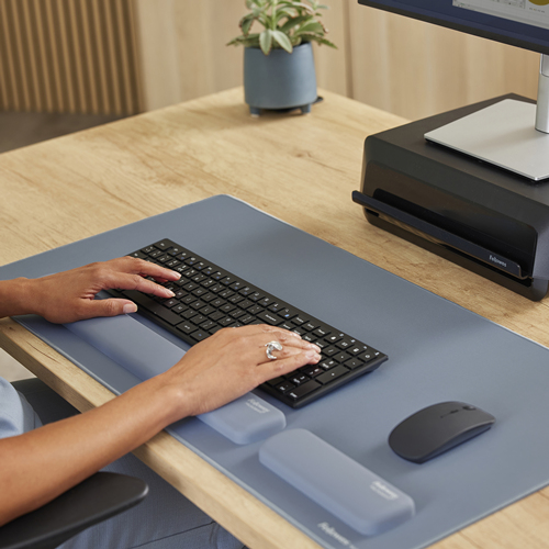 Fellowes Breyta repose-poignet Silicone Bleu clair