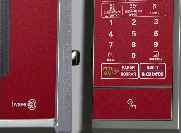 LG MS1143SR microwave Grey, Red Countertop – image 4