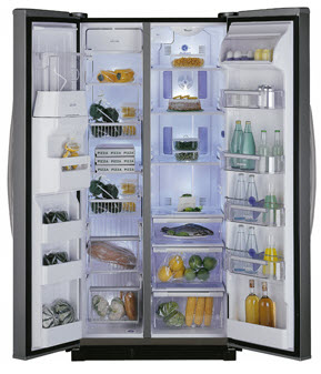 Whirlpool 25RI-D4A+PT side-by-side refrigerator Freestanding