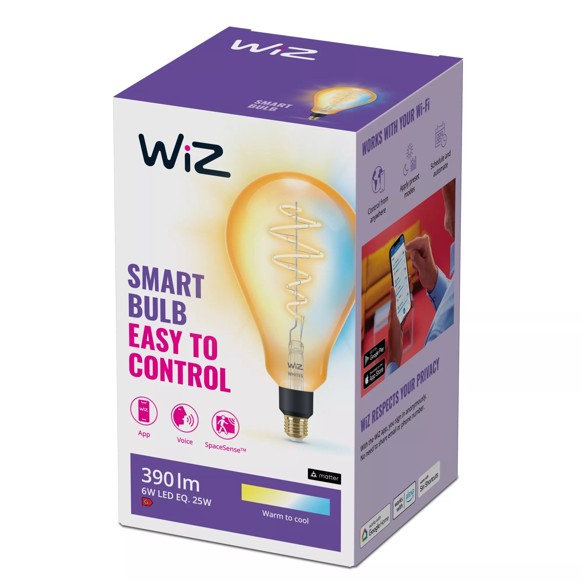 WiZ Filament Bulb Amber – image 4