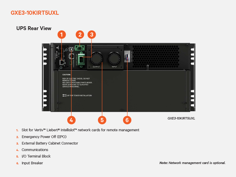 Vertiv Liebert GXE3-10KIRT5UXL uninterruptible power supply (UPS) Double-conversion (Online) 10 kVA – image 5