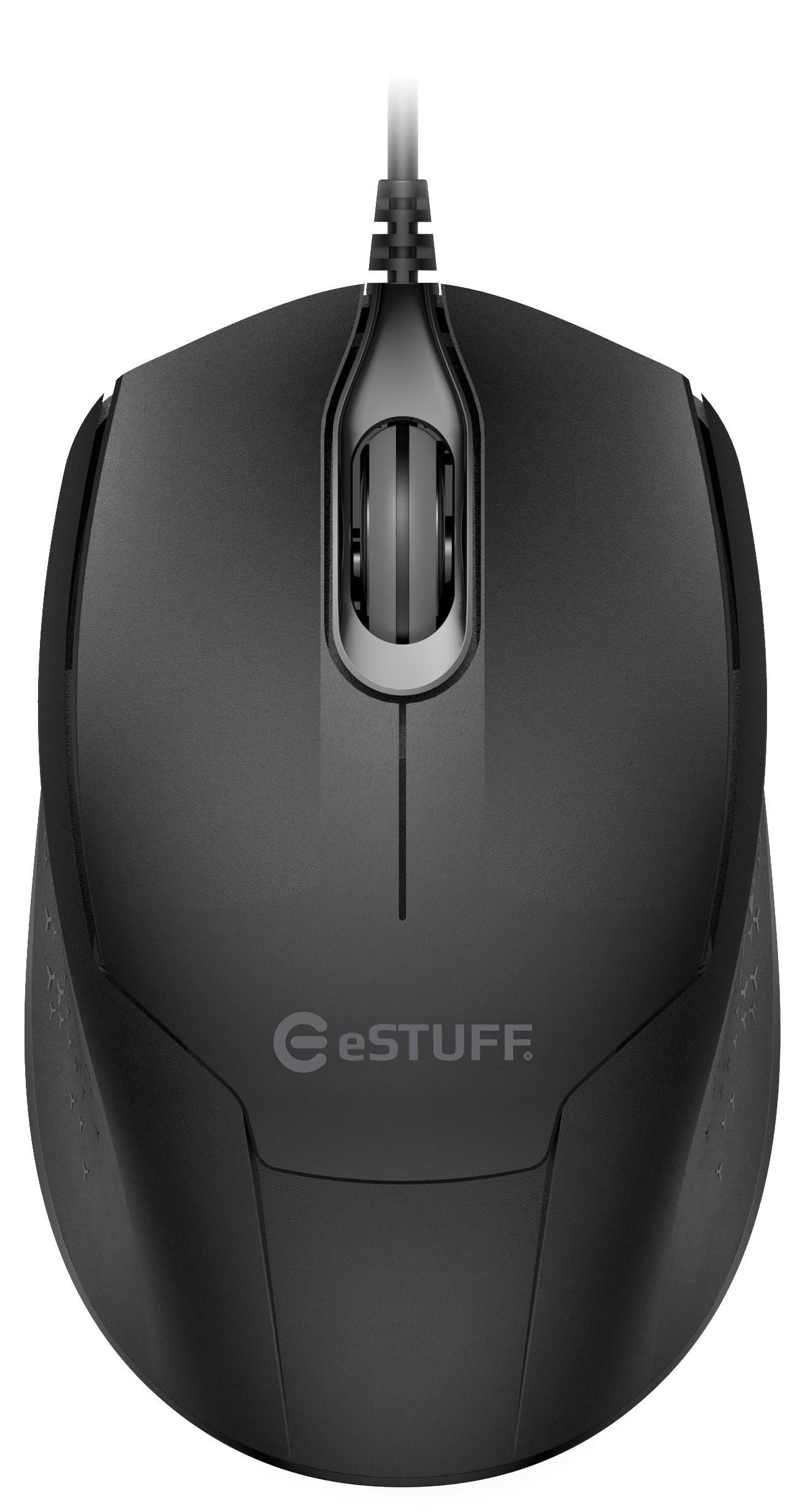 eSTUFF GLB213002 mouse Office Ambidextrous Optical 1200 DPI – image 7