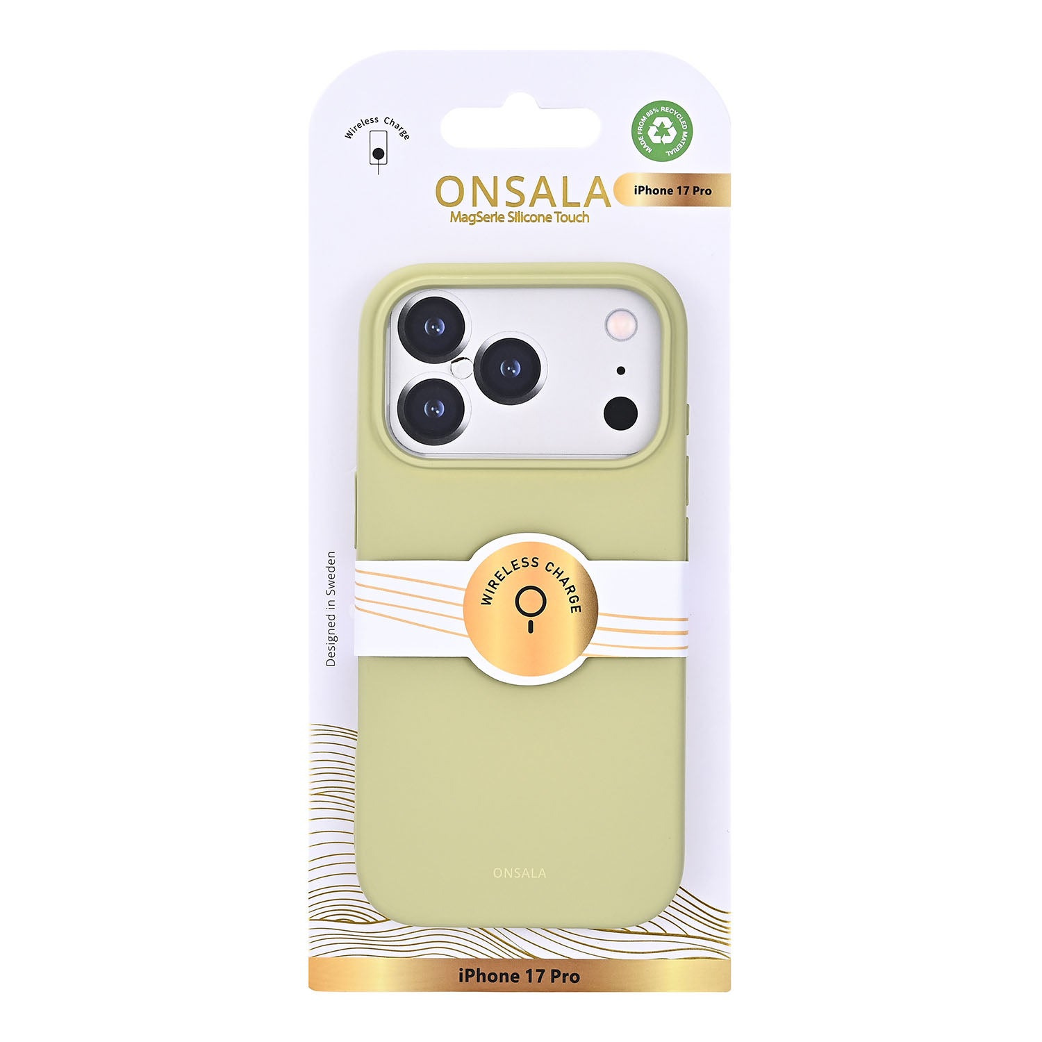 Onsala Phone Case with Silicone Feel Lime - iPhone 17 Pro/18 Pro – image 2
