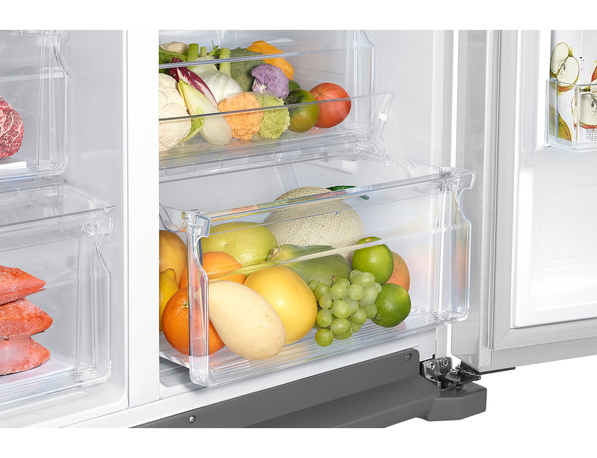 Samsung RS57K4000WW/EF side-by-side refrigerator Freestanding – image 7