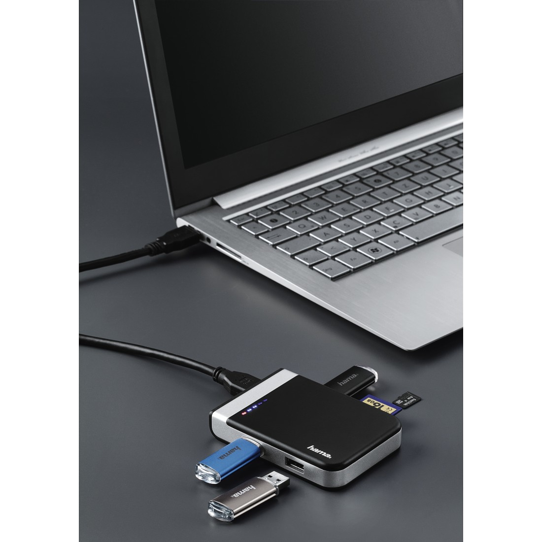 Hama 00054546 card reader USB 3.2 Gen 1 (3.1 Gen 1) Type-A/Type-C Black, Silver – image 5