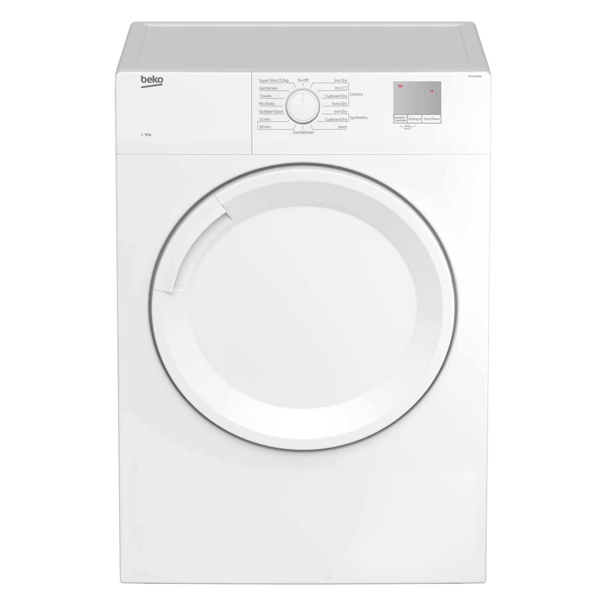 Beko DTGV8000W 8kg Vented Tumble Dryer with C energy rating – image 8
