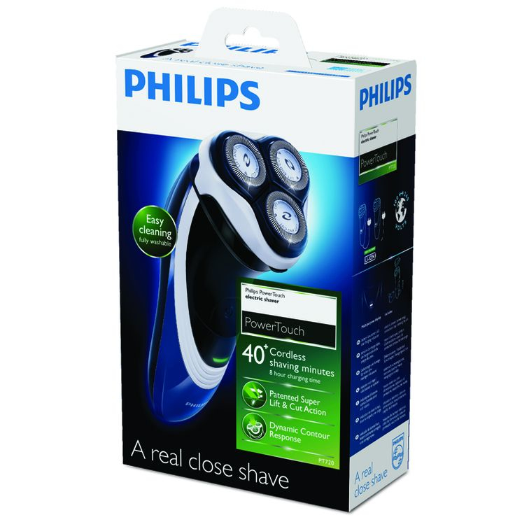 Philips SHAVER Series 3000 PT720/16 men's shaver Rotation shaver Black, Blue, White – image 2