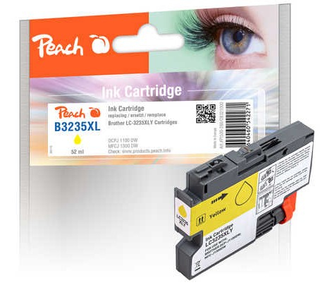 Peach Ink Cartridge yellow, compatible with Brother LC-3235XLY