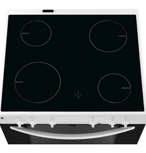 Electrolux EKC7010NOW Freestanding cooker Electric Ceramic hob Black, White – image 5