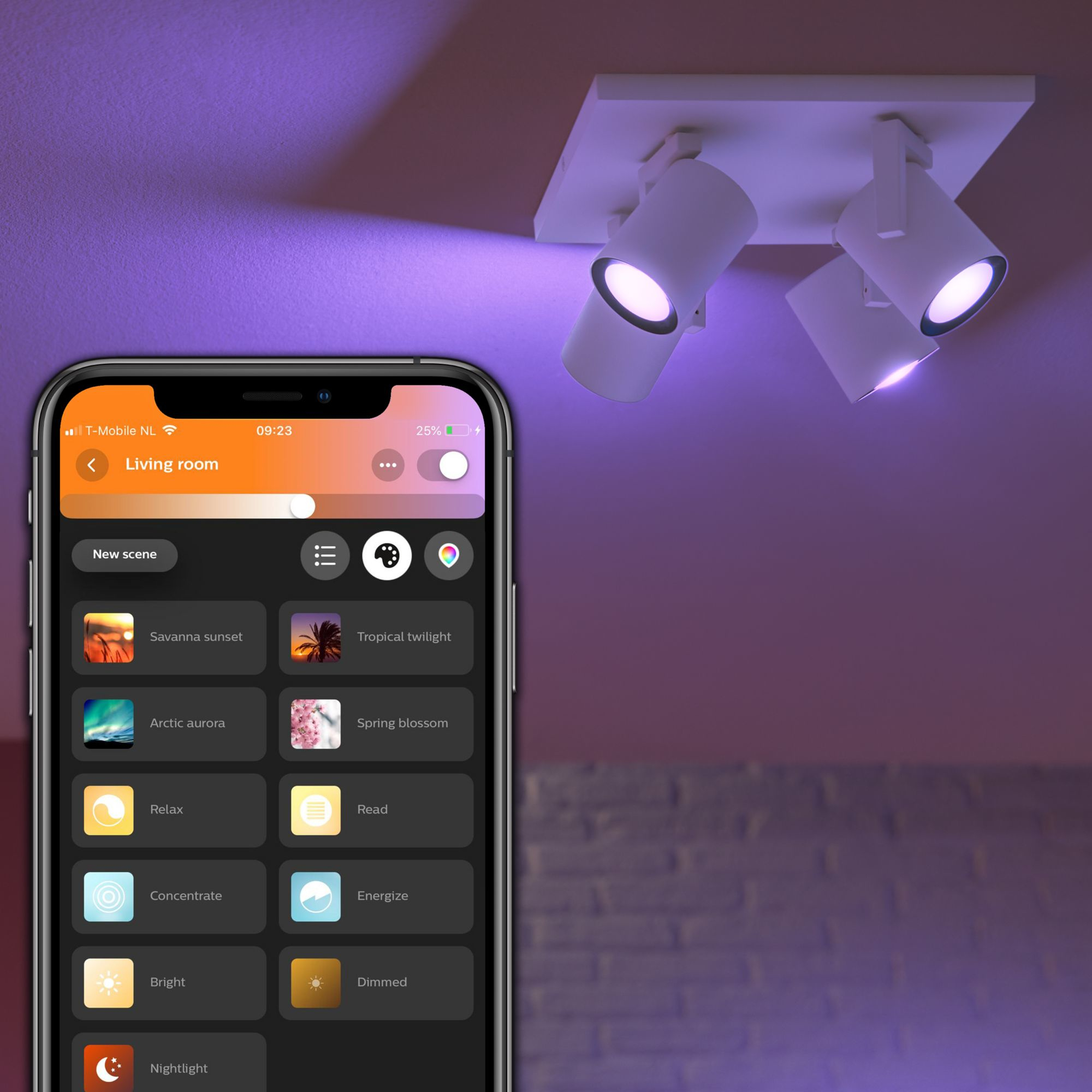 Philips by Signify Philips Hue White and colour ambience Argenta quadruple spotlight – image 9