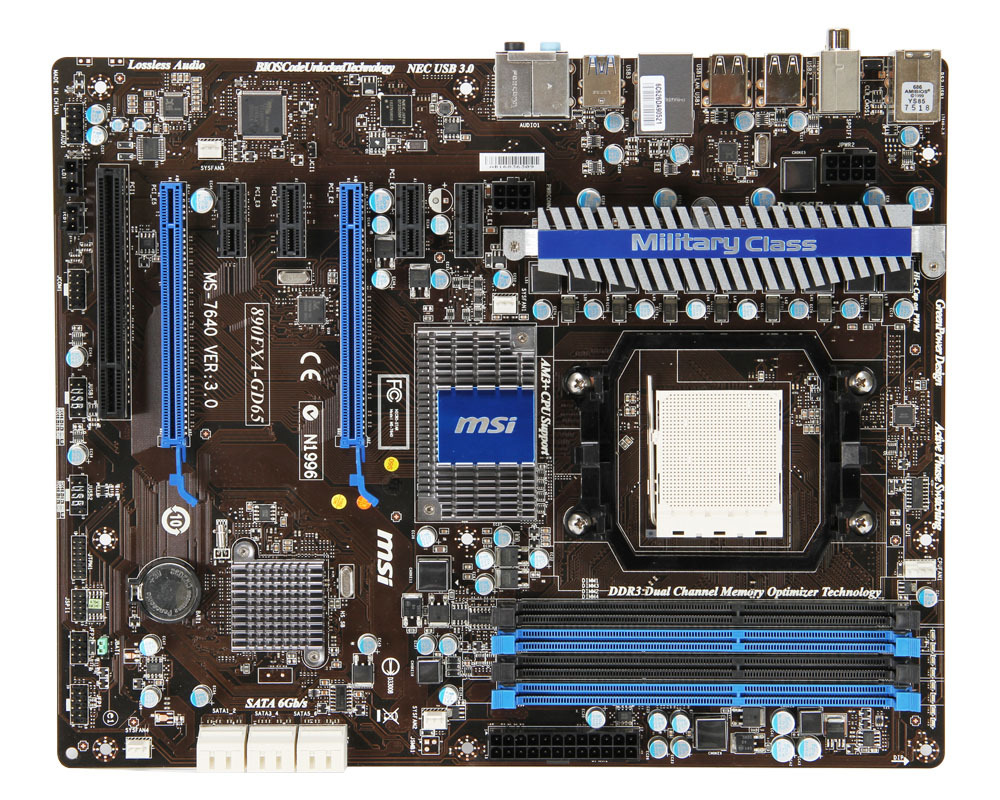 MSI 890FXA-GD65 AMD 890FX Socket AM3 ATX – image 2