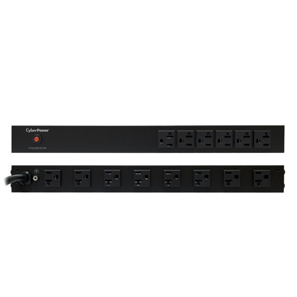 CyberPower PDU20BT6F8R power distribution unit (PDU) 14 AC outlet(s) 1U Black – image 2