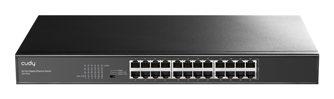 Cudy GS1024L network switch Unmanaged Gigabit Ethernet (10/100/1000) 1U Black – image 1