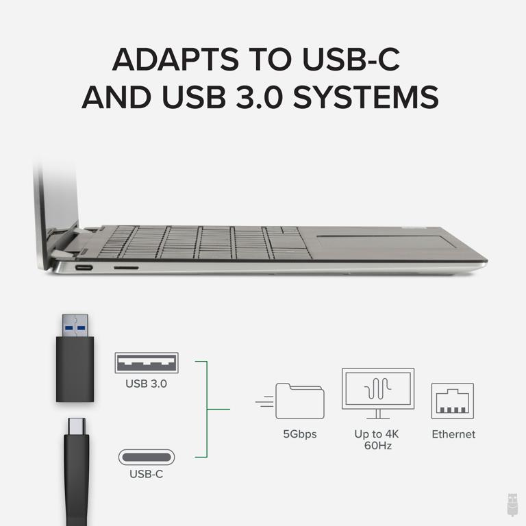 Plugable Technologies 4K DisplayPort and HDMI Dual Monitor Adapter for USB 3.0 and USB-C, Compatible with Windows and ChromeOS – image 4